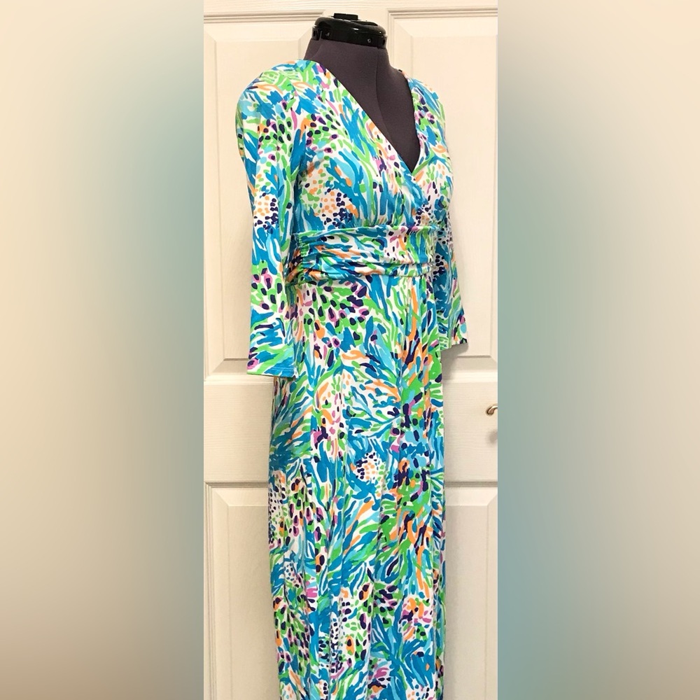 Lilly Pulitzer Gloria Maxi Dress in Sea Soiree - Picture 8 of 16